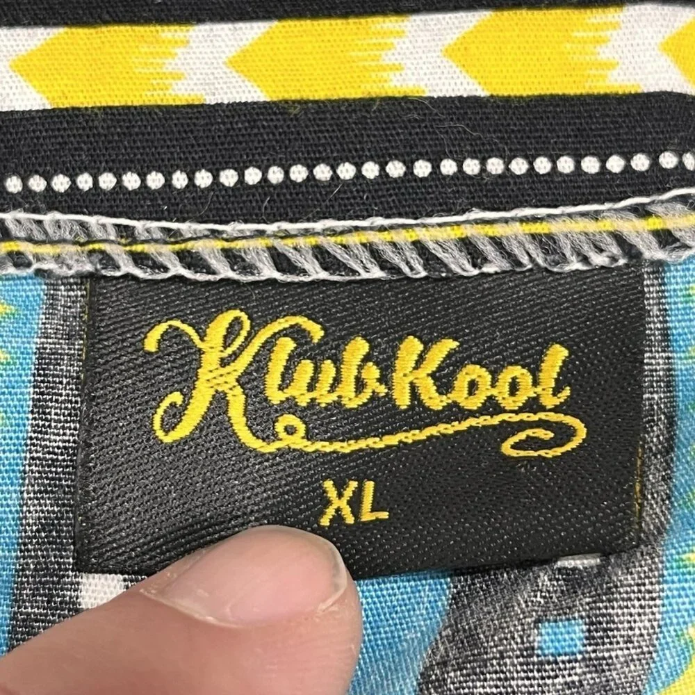 KlukKool Dashiki Shirt Mens XL African Tribal Print Short Sleeve Tunic - Picture 6 of 13